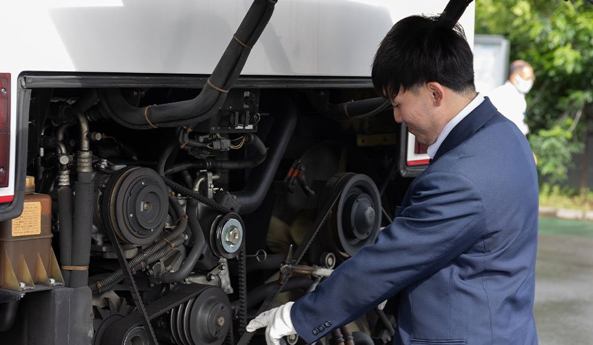 立川バスの風景（運転士）