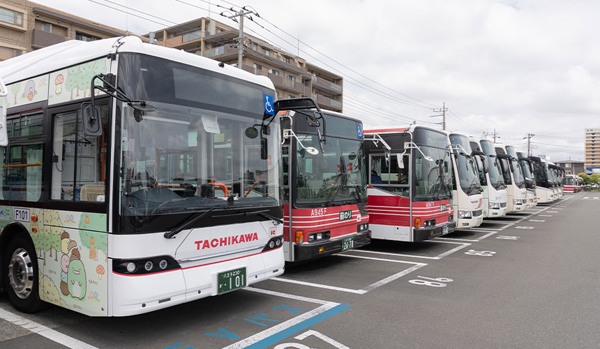 立川バスの風景