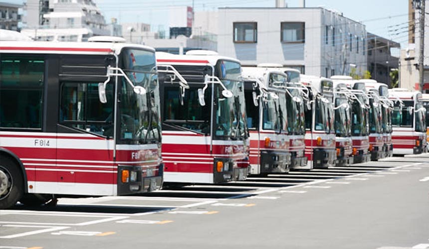 立川バスの風景（路線バス）